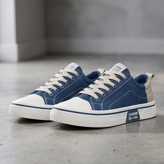 Retroglide | Sneakers en toile avec semelle à motif graphique