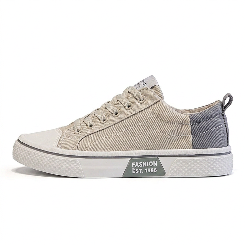 Retroglide | Sneakers en toile avec semelle à motif graphique