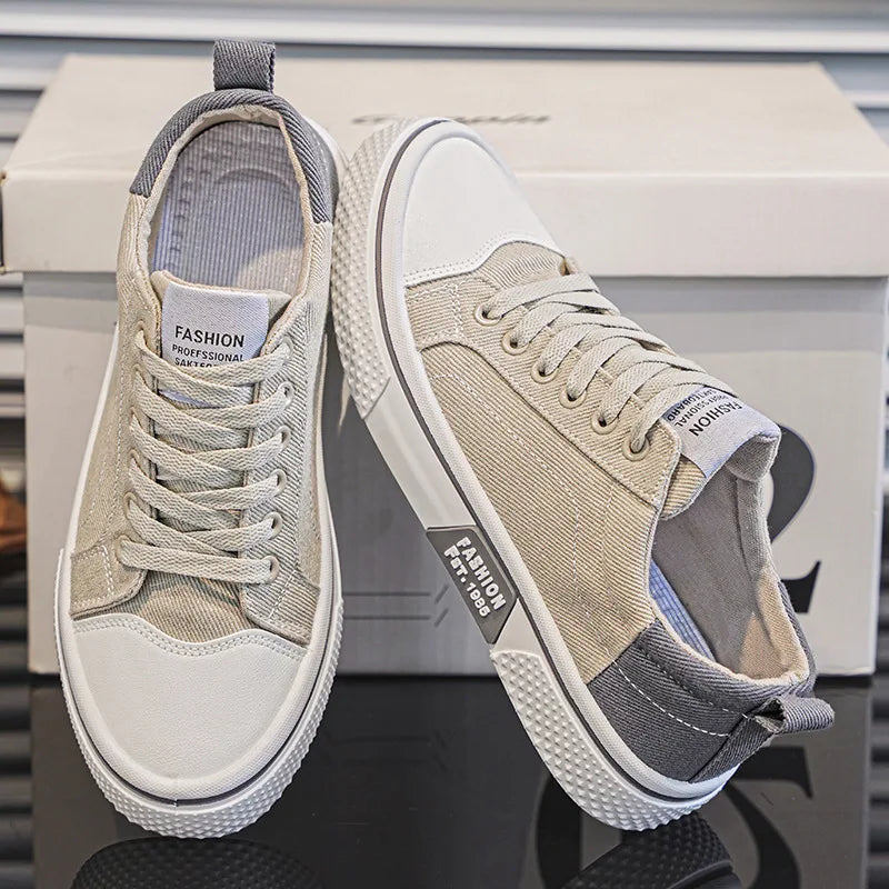 Retroglide | Sneakers en toile avec semelle à motif graphique