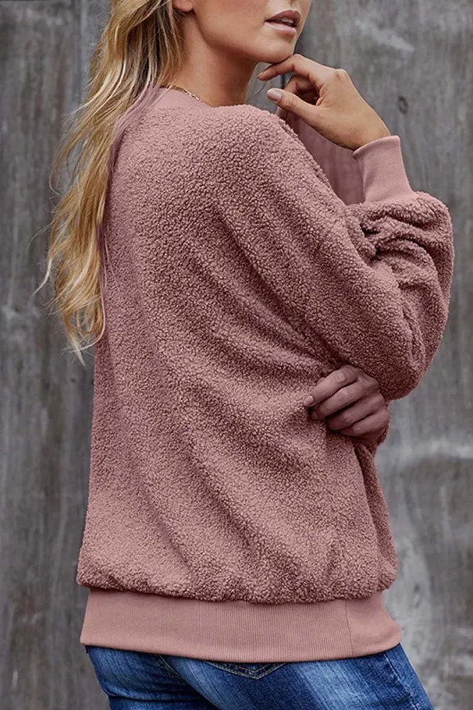 De Shes | Rosela damessweater met capuchon