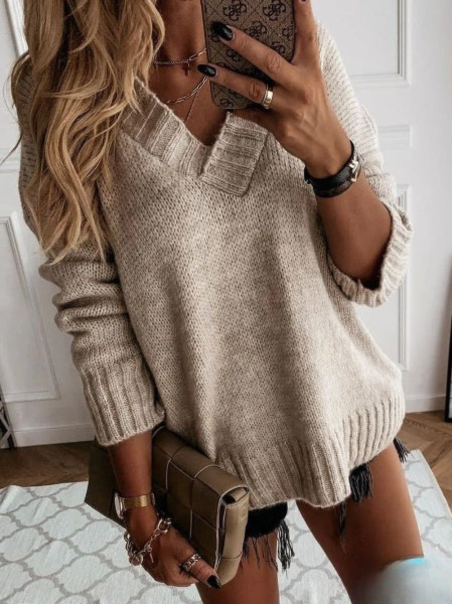 De Shes | Margaux damestrui met V-hals