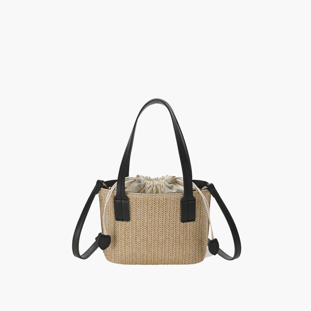 Shes | Marie mini-handtas van stro