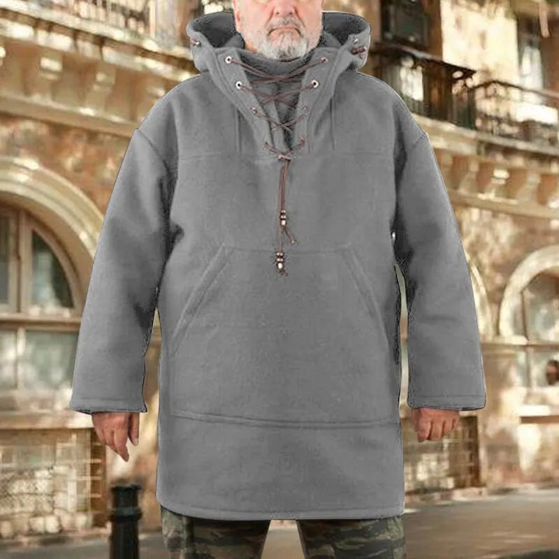 Shes | Casual wollen jas met capuchon