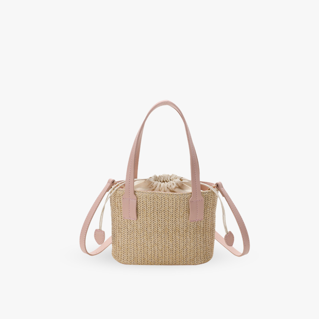 Shes | Marie mini-handtas van stro