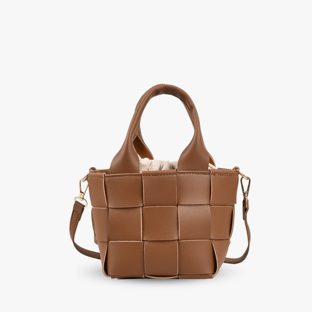 Shes | Cora mini geweven handtas