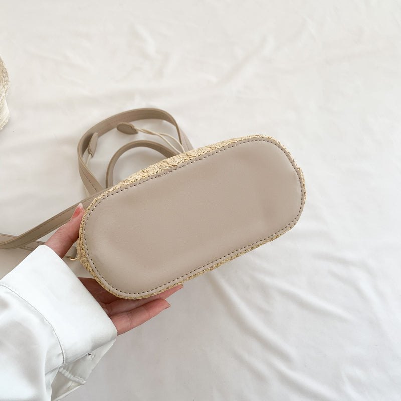 Shes | Marie mini-handtas van stro