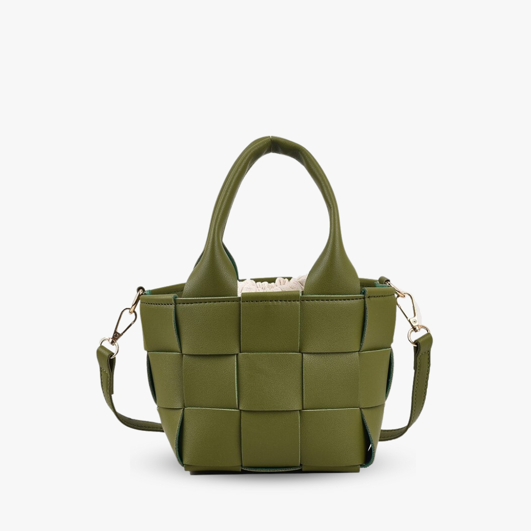 Shes | Cora mini geweven handtas