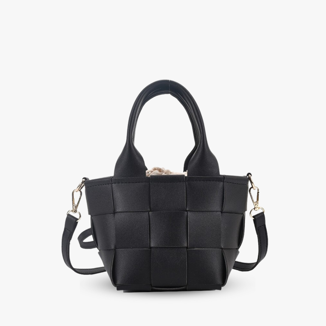 Shes | Cora mini geweven handtas