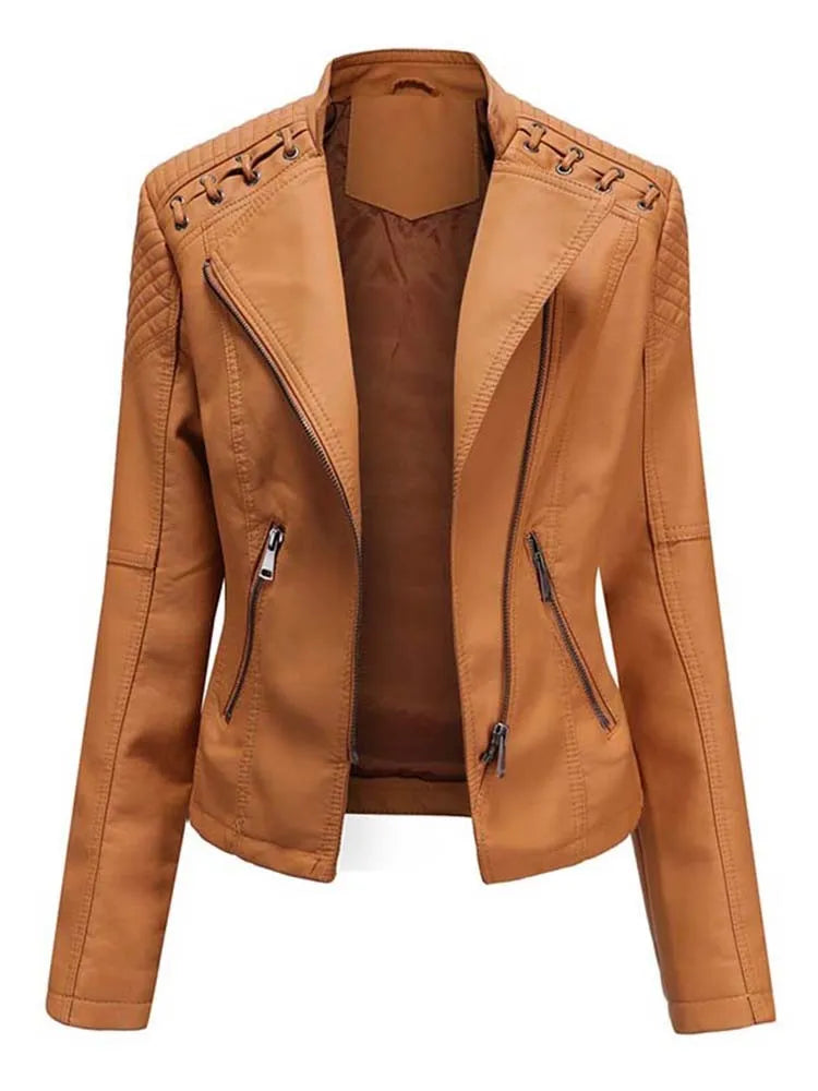 De Shes | Debby leren jas voor dames
