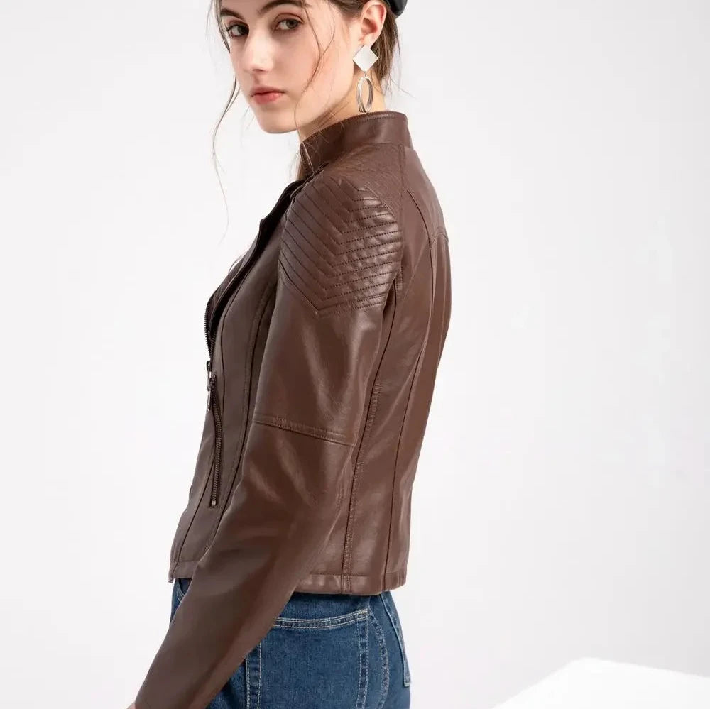 De Shes | Debby leren jas voor dames