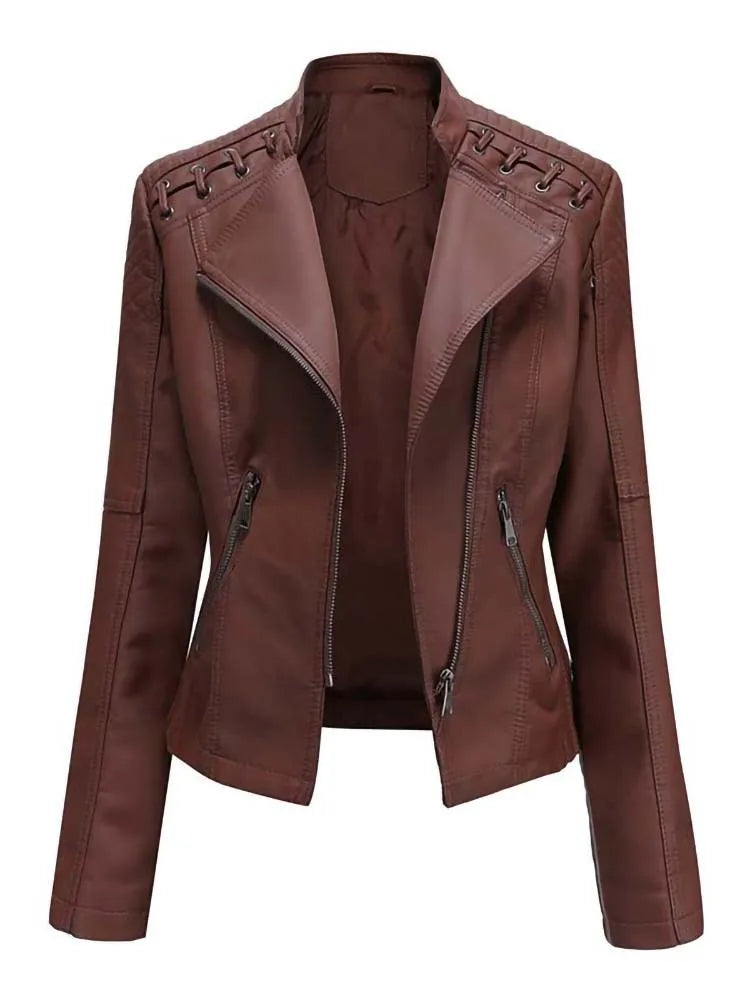 De Shes | Debby leren jas voor dames