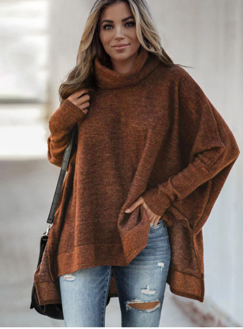 The Shess | Pull à Col Roulé Pour Femmes Leena