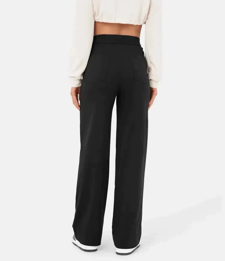 De Shess™ | Louise stijlvolle elastische broek met hoge taille