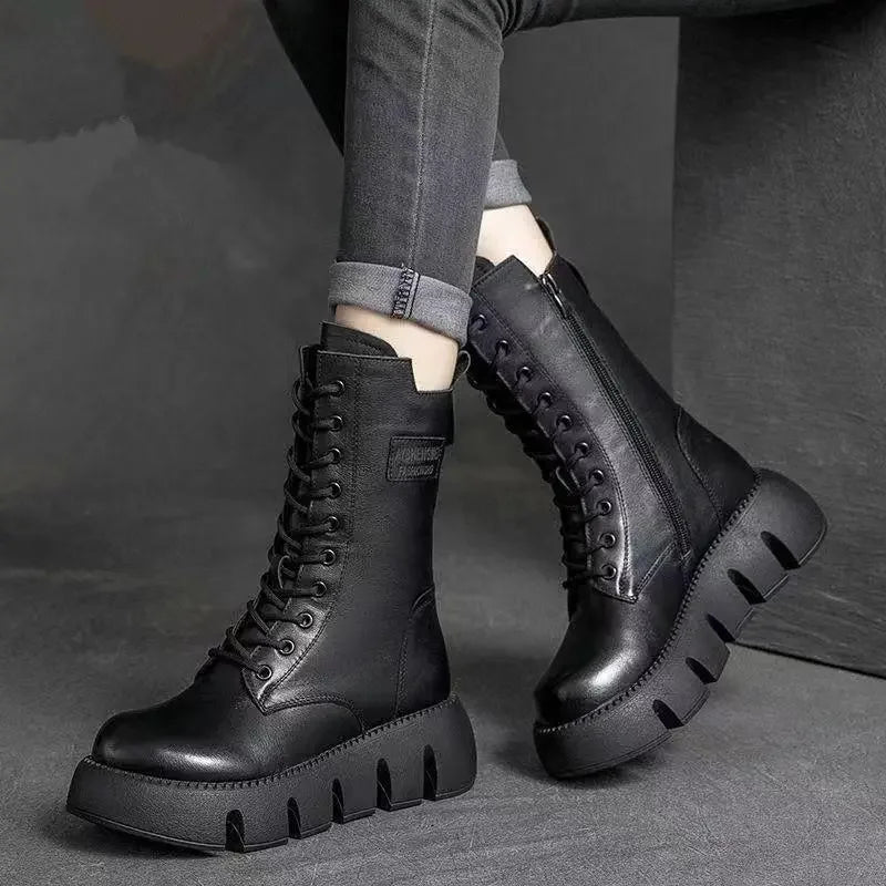 The SHESS™ | Bottes en Cuir Ultra Confortables & Chaudes