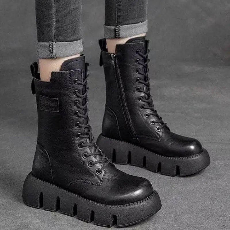 The SHESS™ | Bottes en Cuir Ultra Confortables & Chaudes