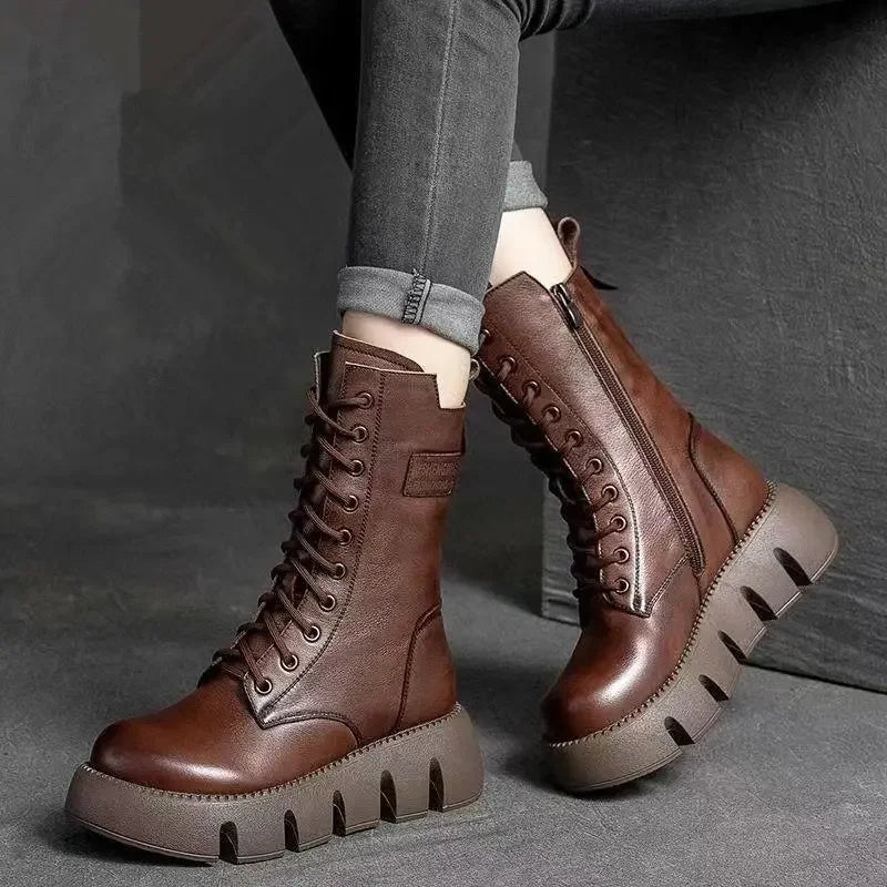 The SHESS™ | Bottes en Cuir Ultra Confortables & Chaudes