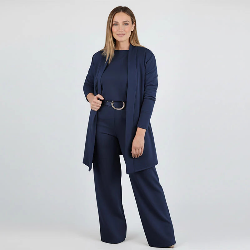 Ensemble 3 pièces élégant à la coupe fluide - Lunara™