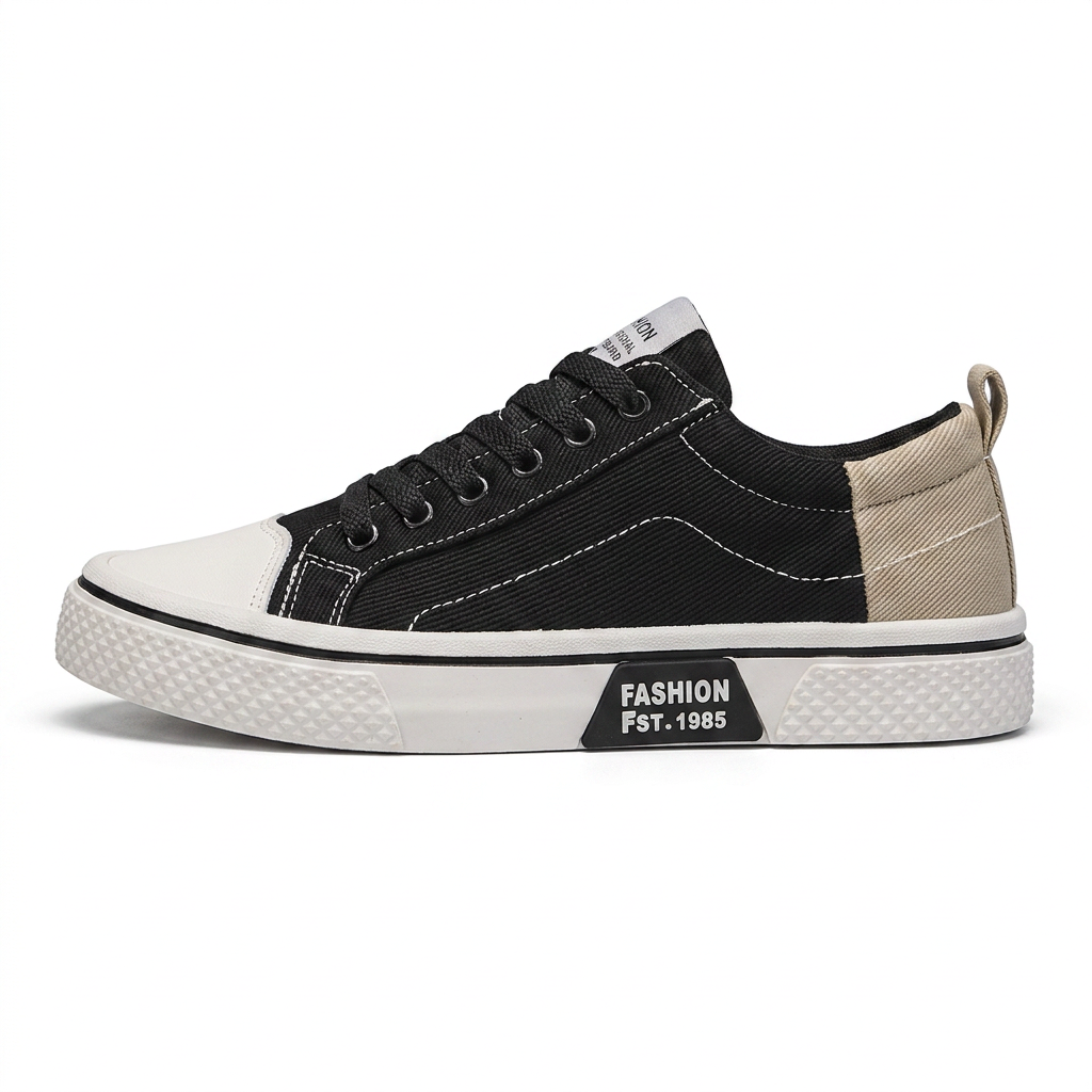 Retroglide | Sneakers en toile avec semelle à motif graphique