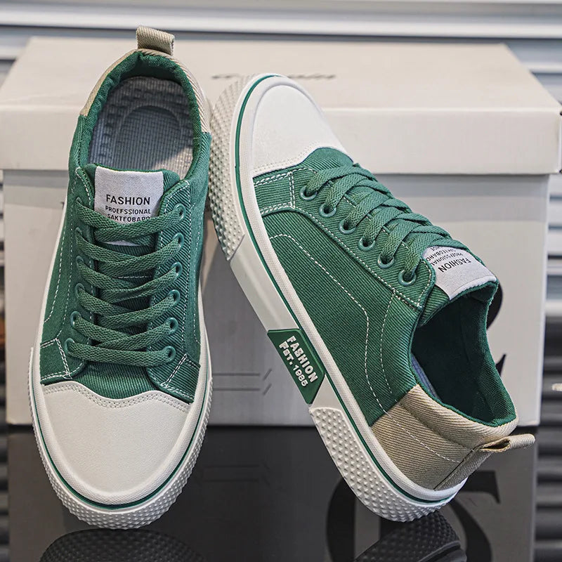 Retroglide | Sneakers en toile avec semelle à motif graphique