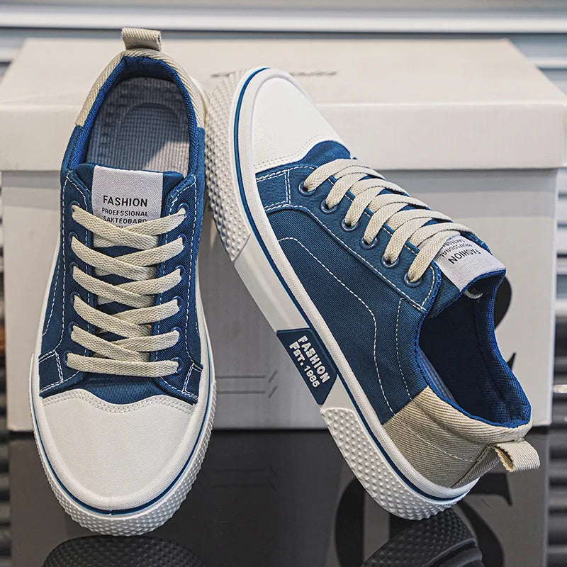 Retroglide | Sneakers en toile avec semelle à motif graphique