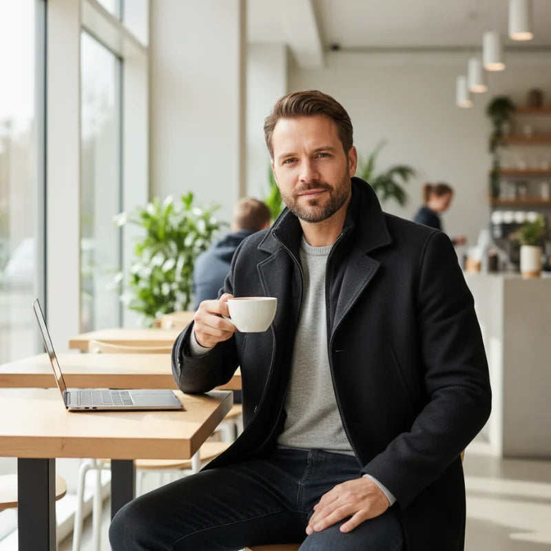 Manteau deux pièces pour homme : style et chaleur au quotidien • Peaky™