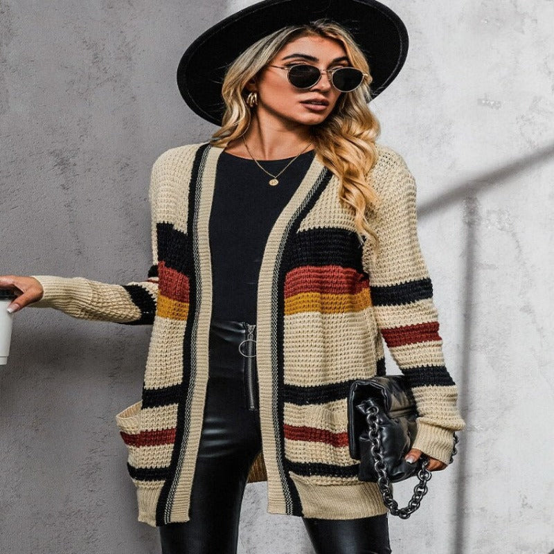 The Shess| Cardigan Longue Pour Femmes Aurora