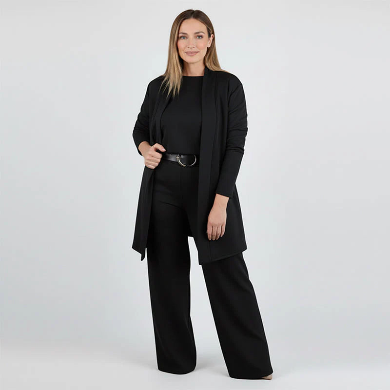 Ensemble 3 pièces élégant à la coupe fluide - Lunara™