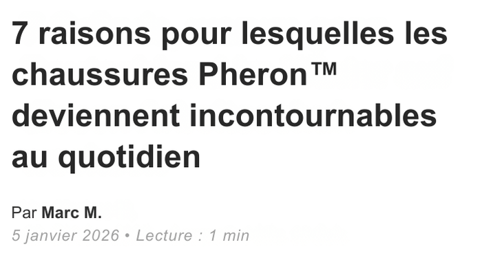Pheron Shess - Chaussures Resistantes & Confortables