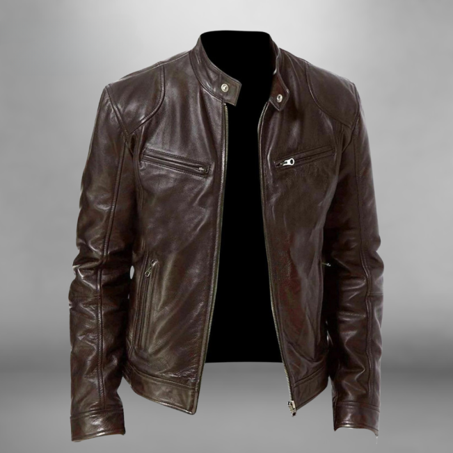 The Shess | Veste en cuir Trenton pour hommes