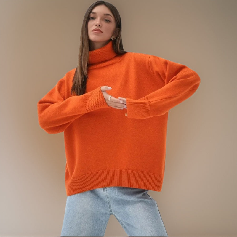 The Shess| Pull à Col Roulé Pour Femmes Dana