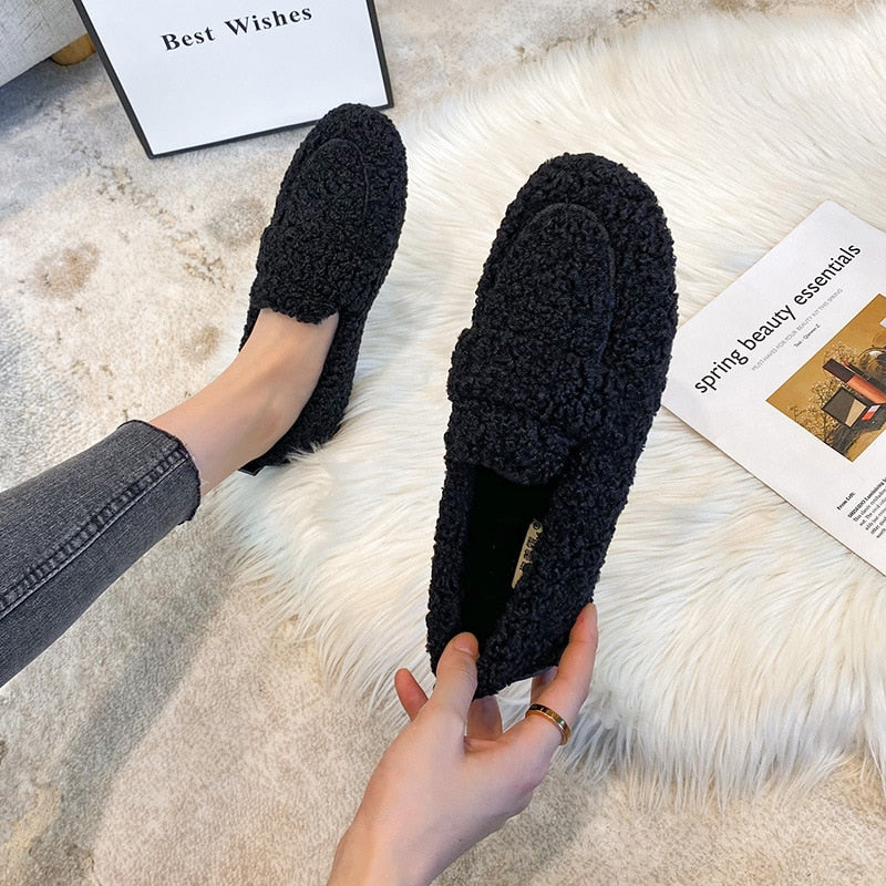 DE SHESS™ | Arielle pluche loafers met antislipzool 